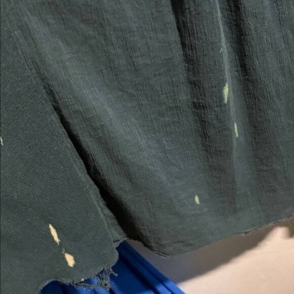 Rare vintage free people distressed slip midi Dress with crochet detail M FIRM - Picture 7 of 9